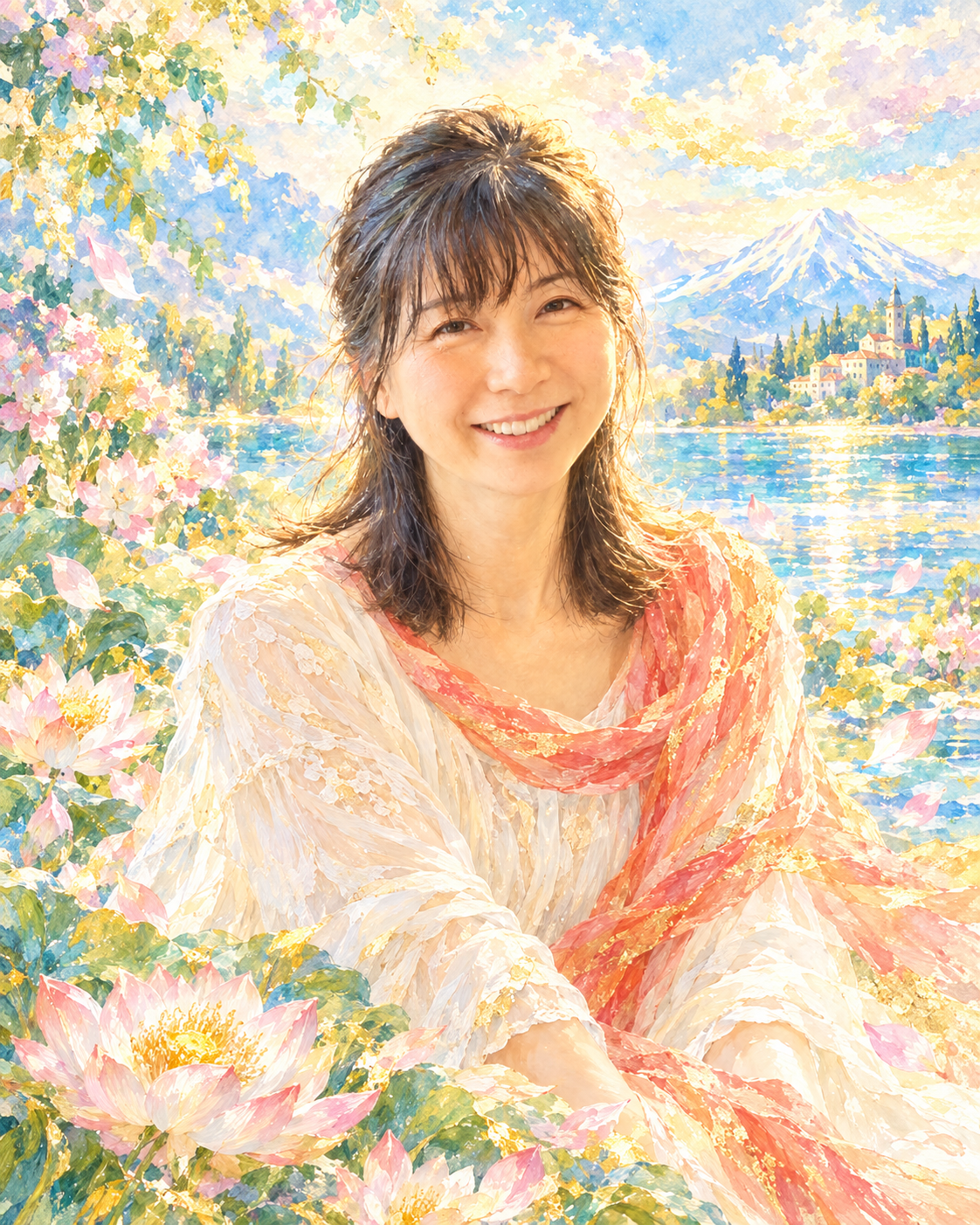 もな（望凪）さんの雰囲気を表現した、やわらかな絵画風のイメージ